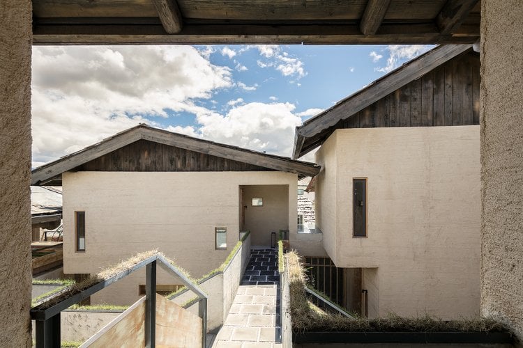 zen architektur haus hotel design betonholz