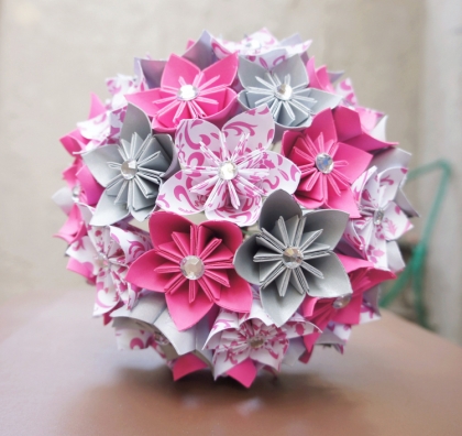 Kusudama Kugeln Falten Modulares Origami Aus Blumen
