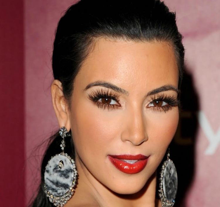 Ombre Lippen rot Kim Kardashian