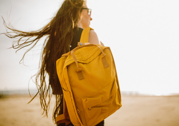 XXL Handtasche Rucksack Ockergelb Trend
