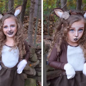 bambi kostüm selber machen für kinder