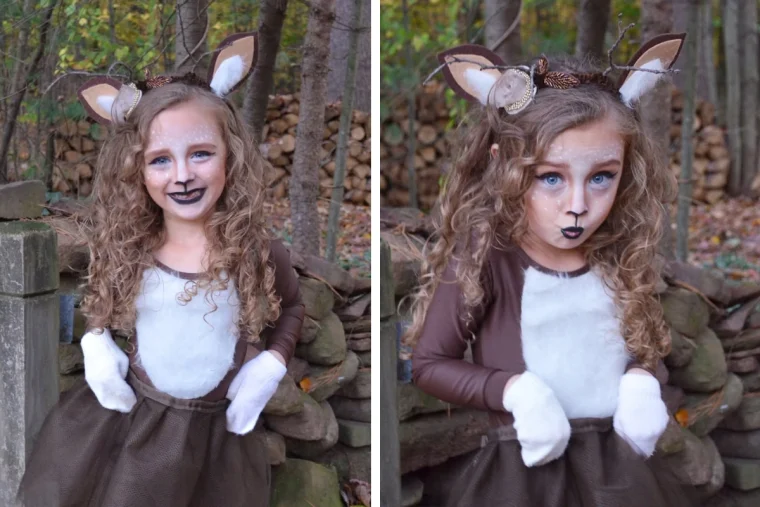 bambi kostüm selber machen für kinder