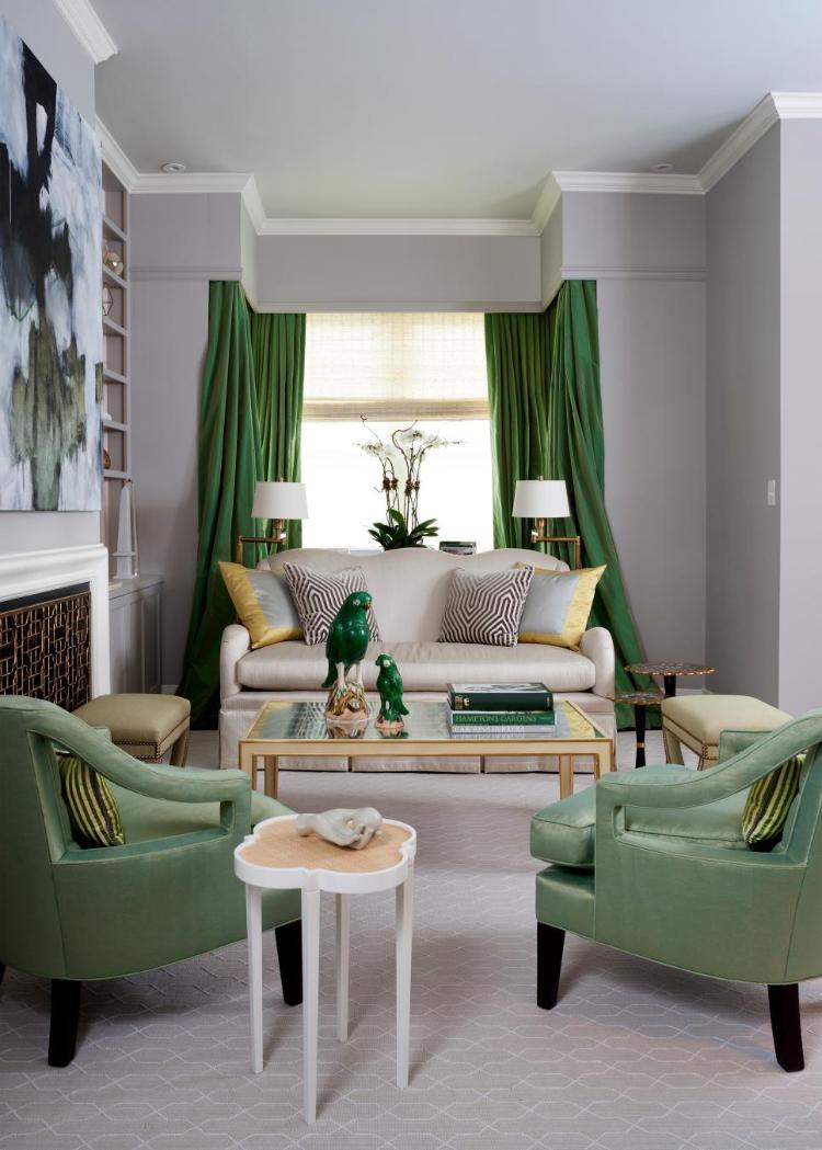 beige grau grün nuancen farbkombination wohnzimmer