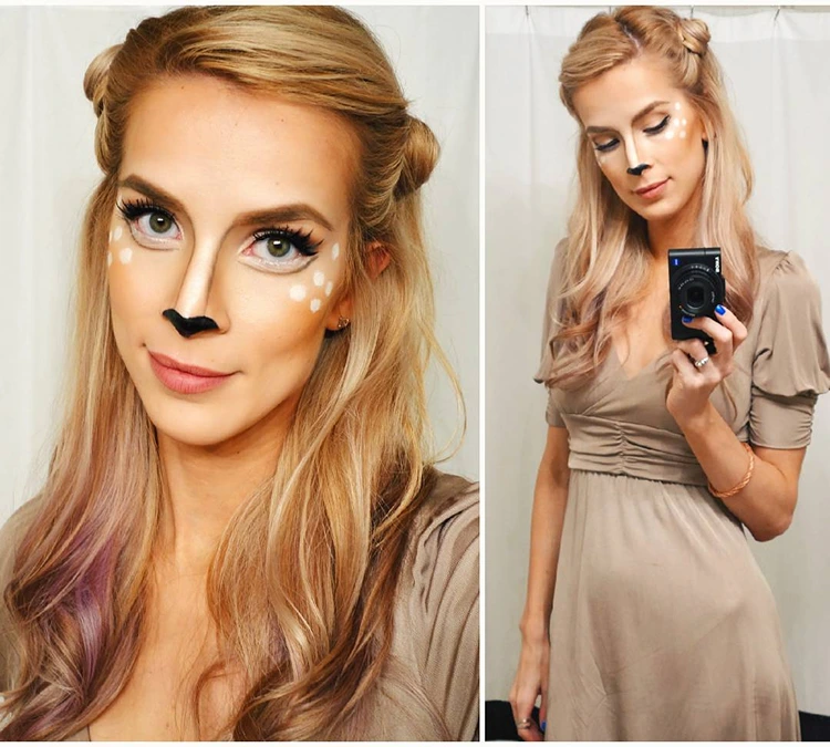halloween bambi look damen einfach zum nachmachen