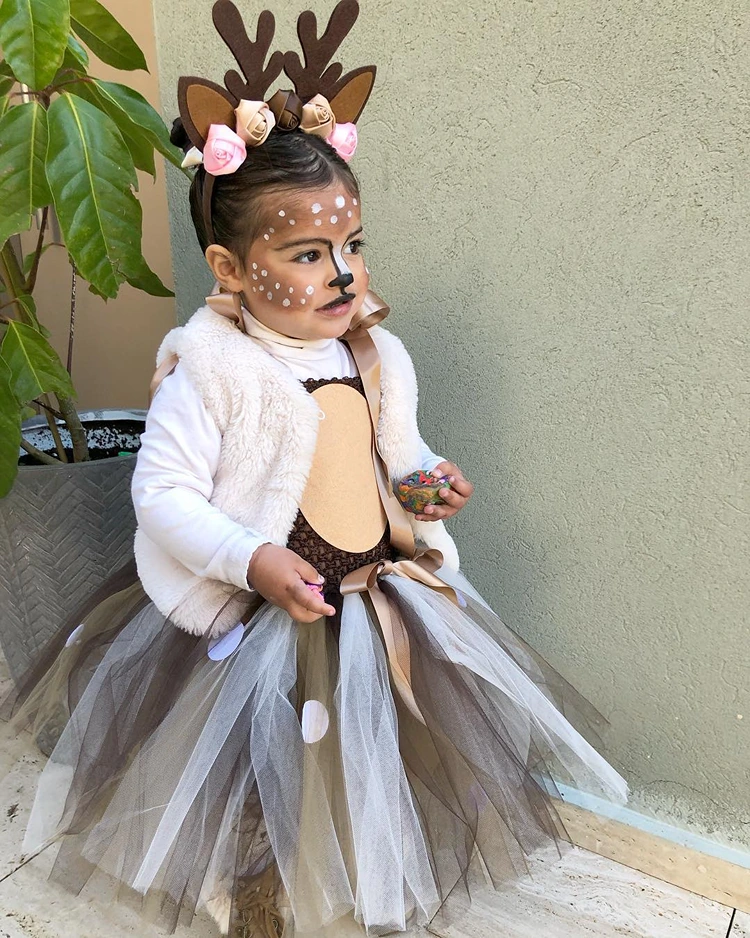 halloween kostüm kinder bambi reh