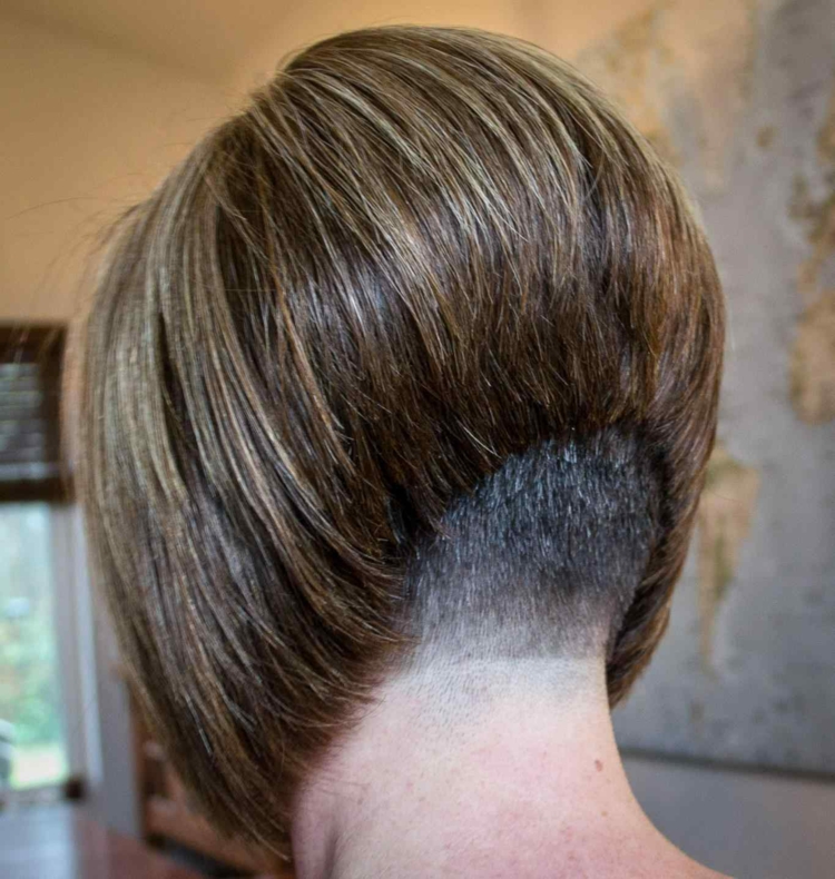 nackenbereich rasiert a-line bob haar frisuren