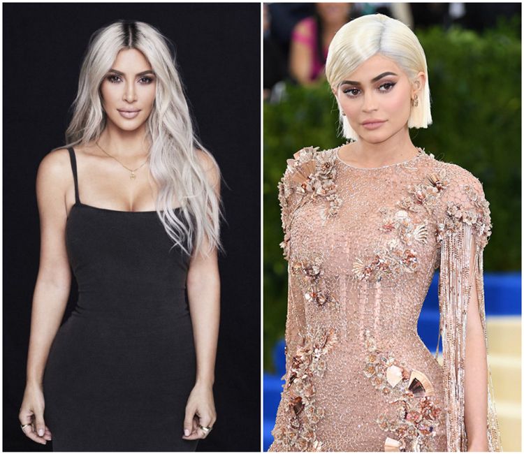 olivfarbene Haut blonde Haare färben Kardashians