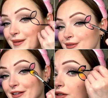 Schminkidee zum Nachmachen für den Fasching oder Mottopartys