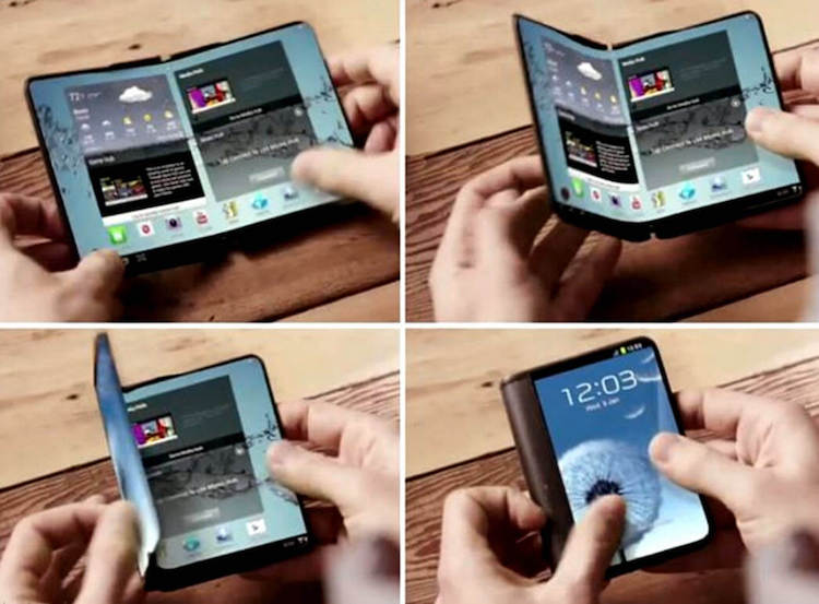 super smartphone neu faltbar samsung galaxy x hand größe