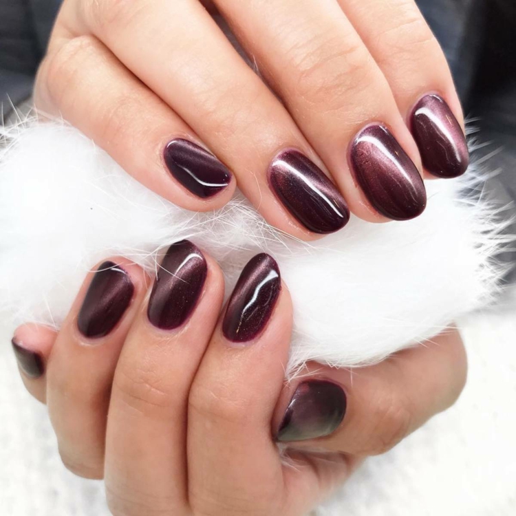 tiger eye gel nägel design braun