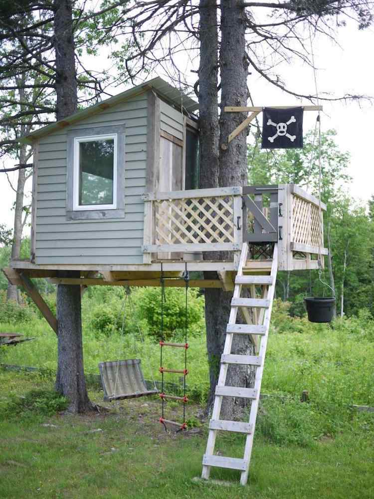 Baumhaus Piraten Schaukel Spielturm
