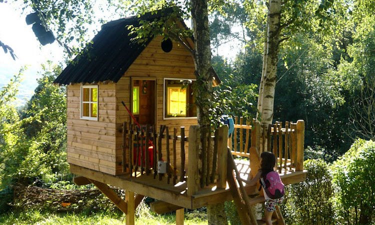 Baumhaus für größere Kinder Terrasse