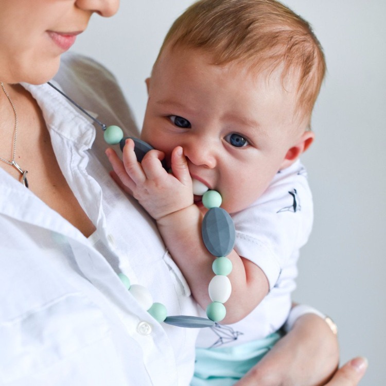 Beißkette Baby Schmuck Mutter Silikon BPA-frei