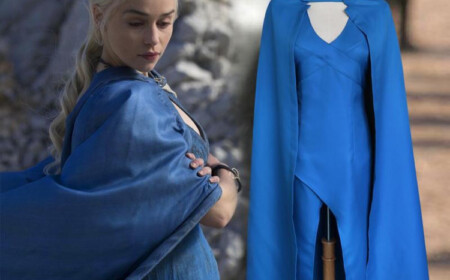 Daenerys Targaryen blauer Umhang mit Kapuze