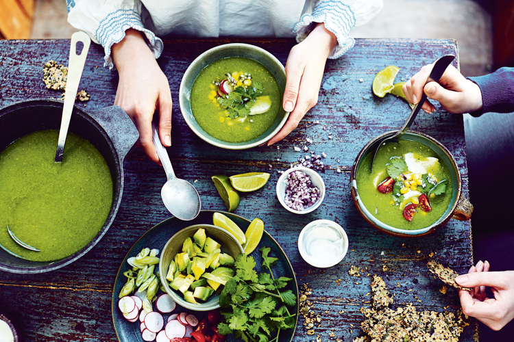 Detox Suppen Brokkoli grün gesund Mais