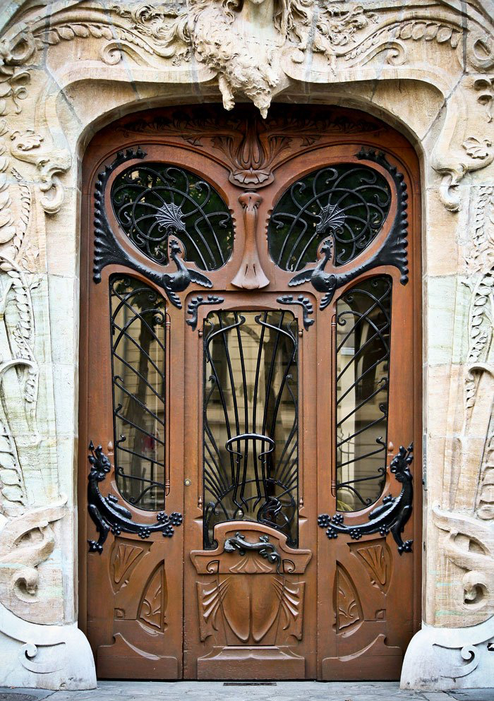 Jugendstil Hauseingang Tür Fassade Lavirotte Architektur