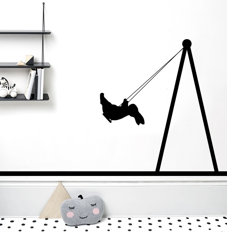 Kinderzimmer Deko Trend Wandaufkleber minimalistisch abnehmbar