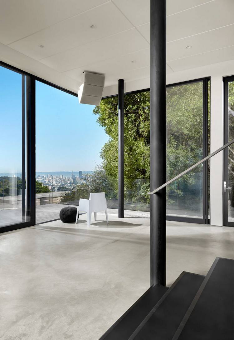 Panorama-Eckfenster Ausblick auf San Francisco Traumhaus Design