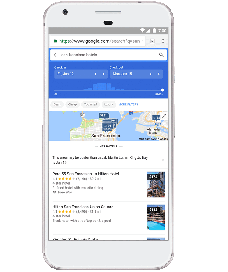 Reise planen Tipps Google Hotelsuche Zeitraum