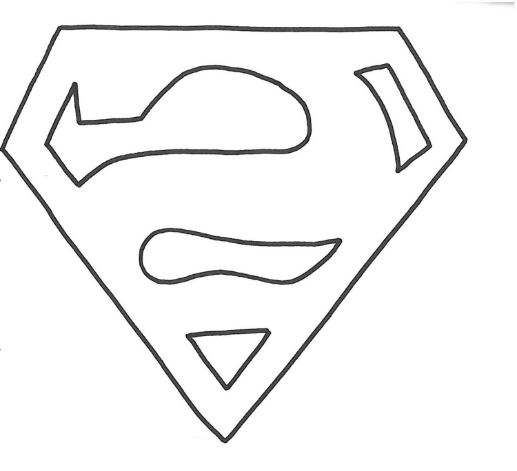 Superman Zeichen Vorlage