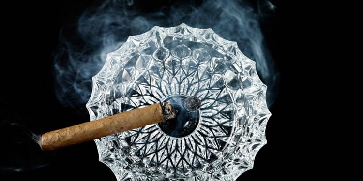 Zigarren Aschenbecher Zubehör Kristall
