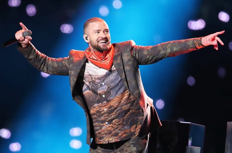 bandana binden männer hals rot Justin Timberlake
