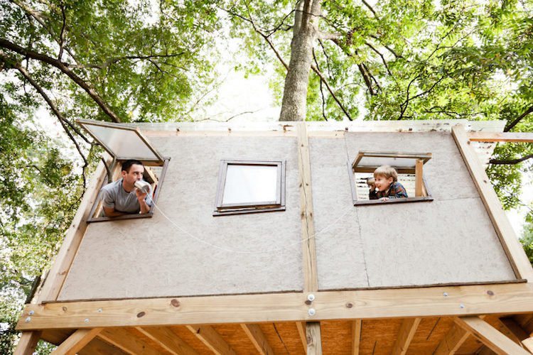 baumhaus für große kinder Fenster