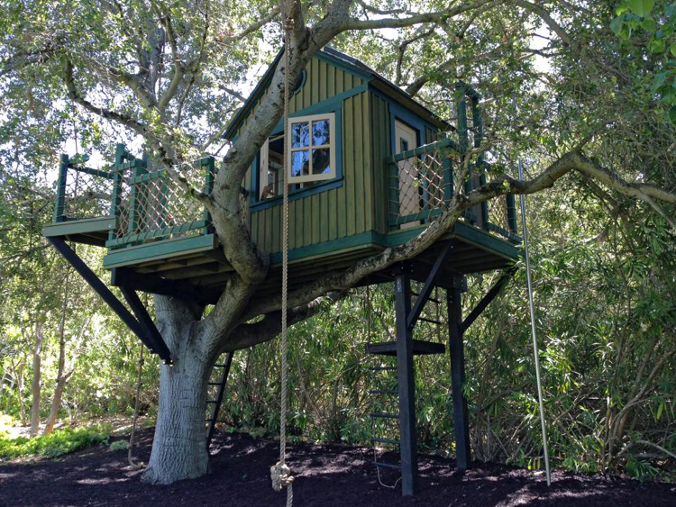 baumhaus für größere kinder kindertraum Leiter Stelzen