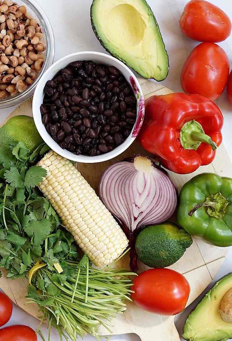 bohnen salat vegan würzig chili zutaten rezept selber machen einfach