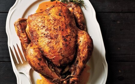 brathähnchen rezept knusprig kräuter knoblauchbutter