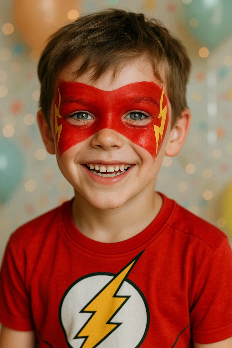 flash schminke für jungs fasching halloween