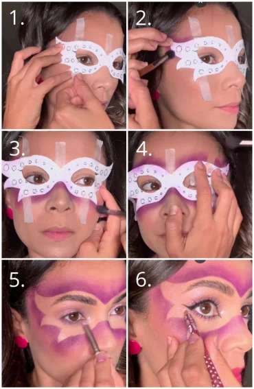 karneval schminken maske