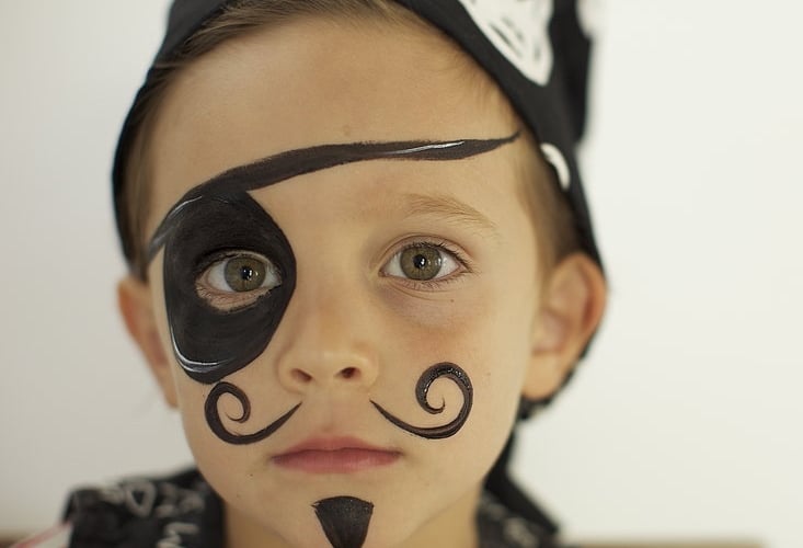 kinderschminken jungen motive pirat