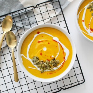 kürbissuppe vegan zubereiten einfach schnell kokosmilch