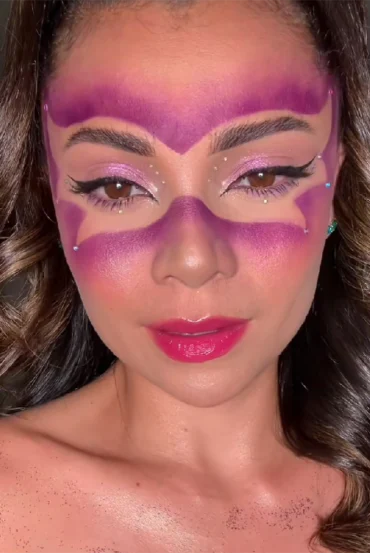 maske schminken mit vorlage