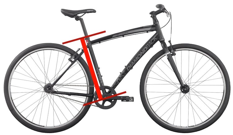 Rahmengröße für Fahrrad höhe fahrradtyp modell wählen