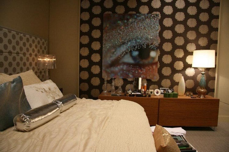 schlafzimmer inspiration serena gossip girl wanddeko idee wandbild