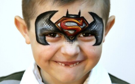 superman batman maske schminken karneval