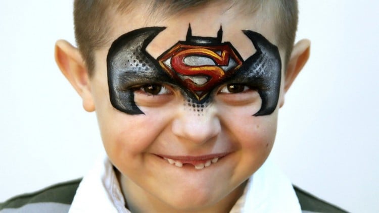 superman batman maske schminken karneval