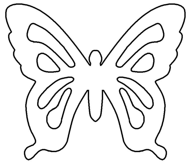 Basteln mit Seidenpapier Schmetterling Vorlage