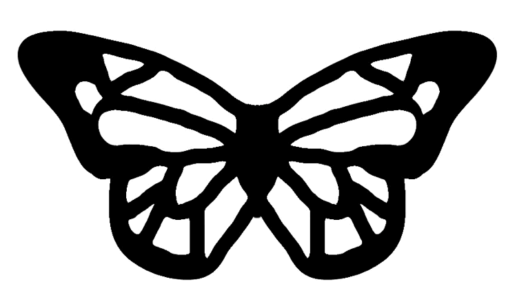 Basteln mit Seidenpapier Vorlage Schmetterling kostenlos