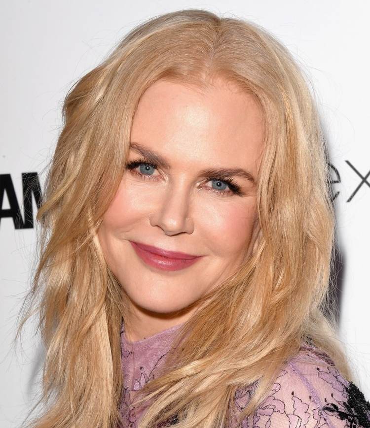 augen make up für frauen ab 50 Schlupflider Nicole Kidman blaue Augen