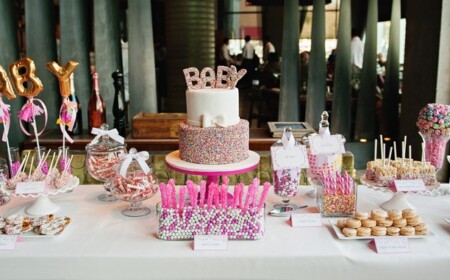 babyparty ideen tisch sprinkle baby shower