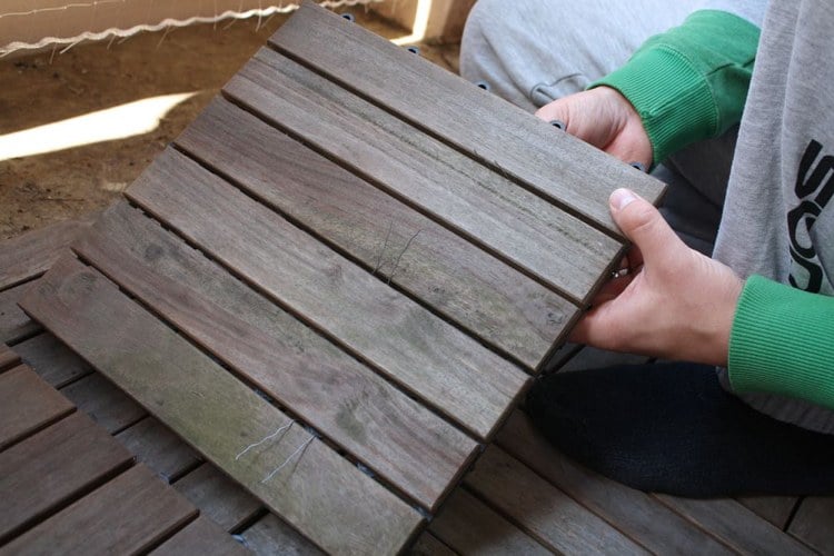 balkon für katzen sichern Anleitung Ikea Holz Fliesen