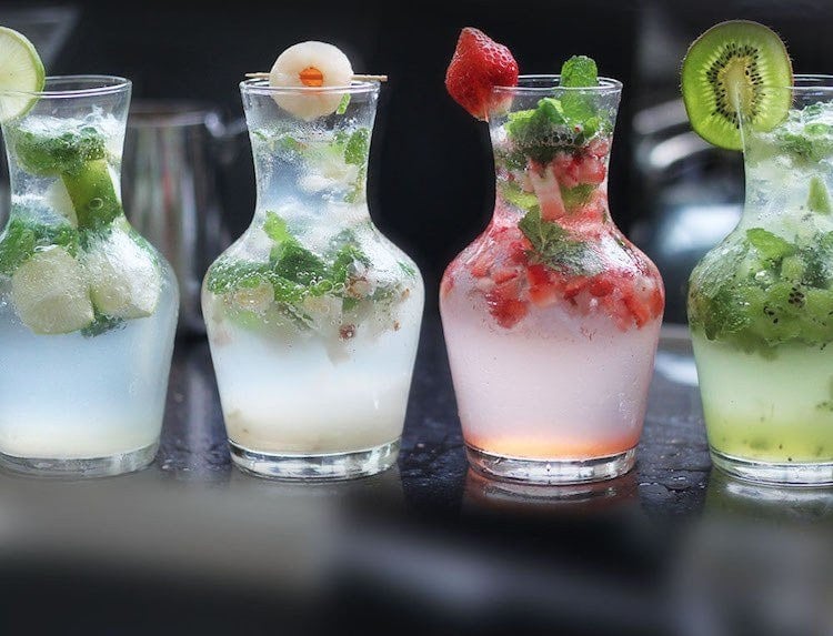 ideen mojito cocktails verschiedene zutaten