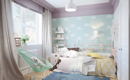 wolken kinderzimmer babyzimmer gemütlich pastellfarben schön