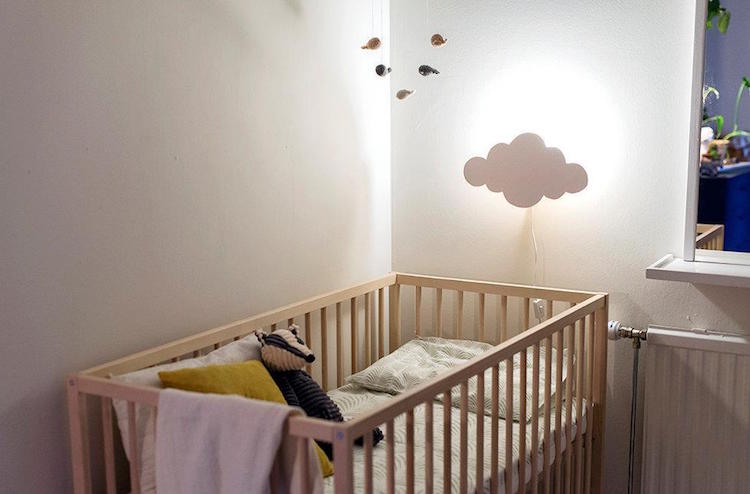 wolken kinderzimmer babyzimmer nachtlampe diy idee