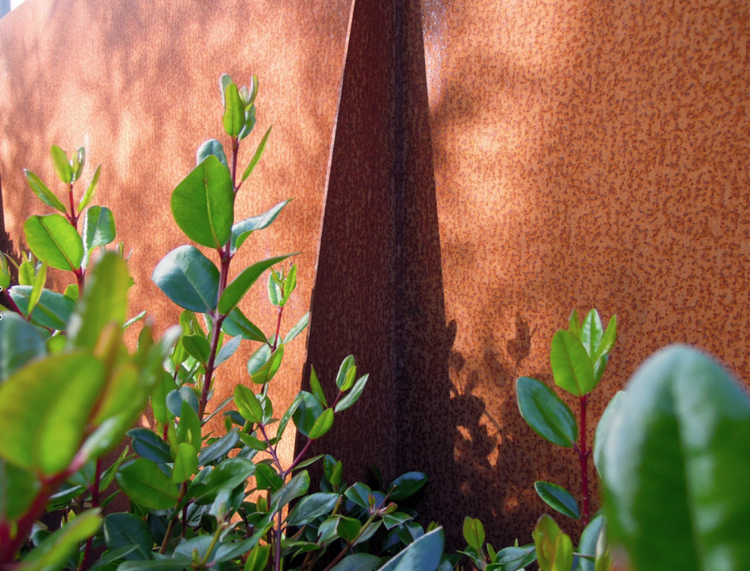Cortenstahl Garten Textur Eigenschaften des Materials