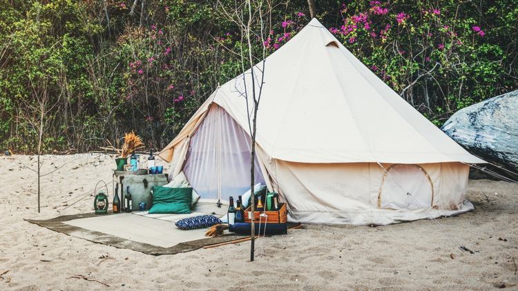 Glamping Urlaub Luxus Camping Safari Zelt Komfort