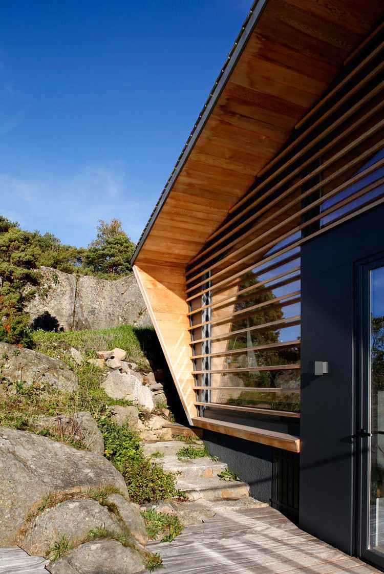 Zedernholz für Fassade einsetzen modernes Dach